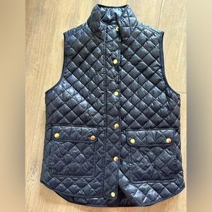 Navy J.Crew Quilted Vest